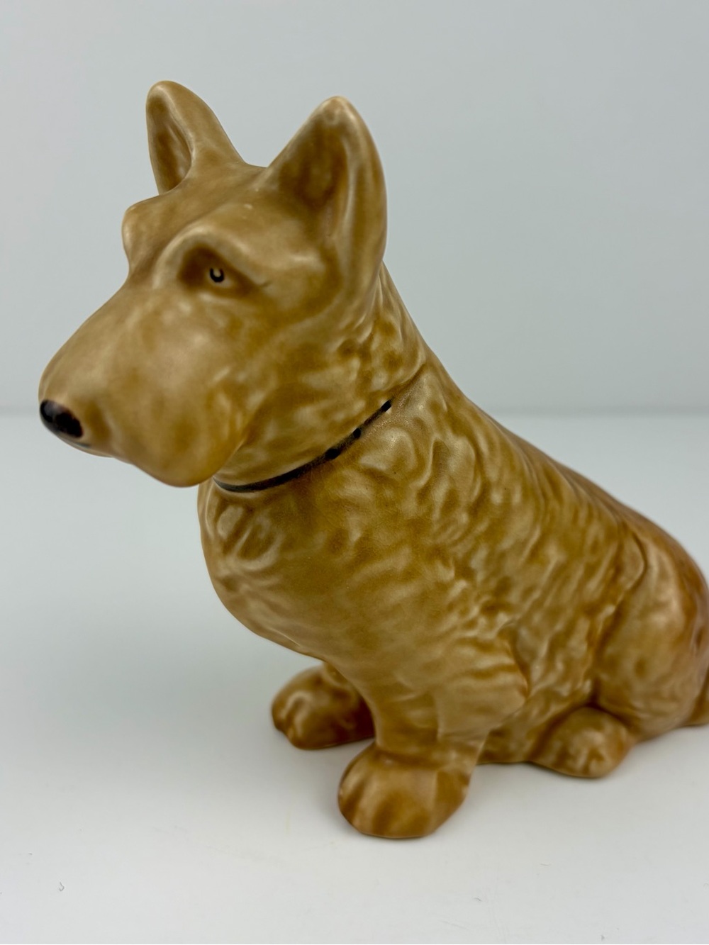 SylvaC Mac Scottie Dog Scottish Terrier Figurine 1205 Beige Brown